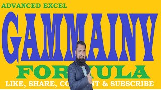 Gamma Inverse Excel | Gammainv | Gamma Inv Excel | Excel Tutorial