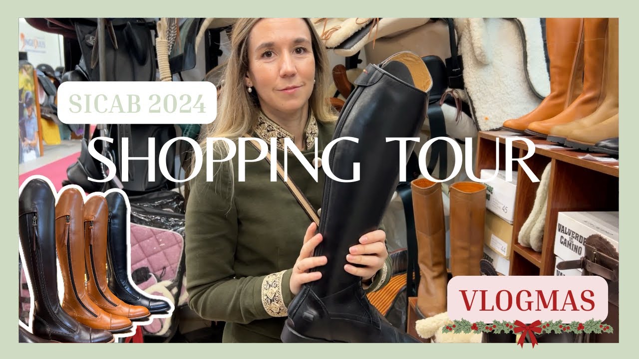 Vlogmas 02🎄 De compras en SICAB 2024, SHOPPING TOUR Salón INTERNACIONAL del CABALLO 👩🏼‍💻🐴🌿Laura Raya