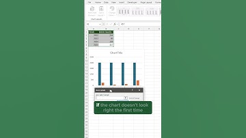 Create a Bar Chart in Excel Quick & Easy Tutorial! #excel #shorts