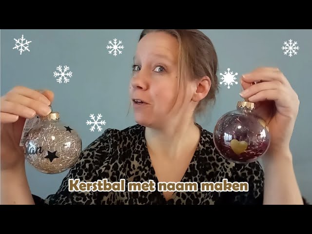 Mislukking medaillewinnaar Formulering Kerstbal met naam maken #silhouette - YouTube