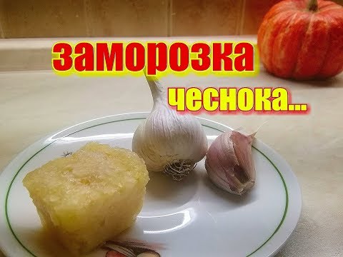 Заморозка чеснока-удобный и практичный метод длительного хранения. Спасаем урожай..