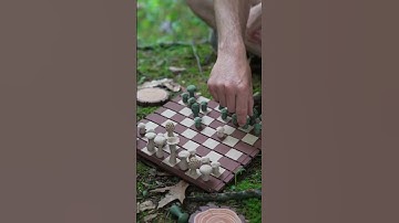 A log that’s actually a chess board?