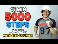 FUN 5000 Indoor STEP Challenge • EFFECTIVE WEIGHT LOSS! • CARDIO Walking Workout #12 • Keoni Tamayo