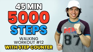 FUN 5000 Indoor STEP Challenge • EFFECTIVE WEIGHT LOSS! • CARDIO Walking Workout #12 • Keoni Tamayo