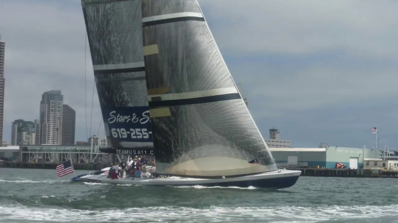 Stars & Stripes San Diego Sail YouTube