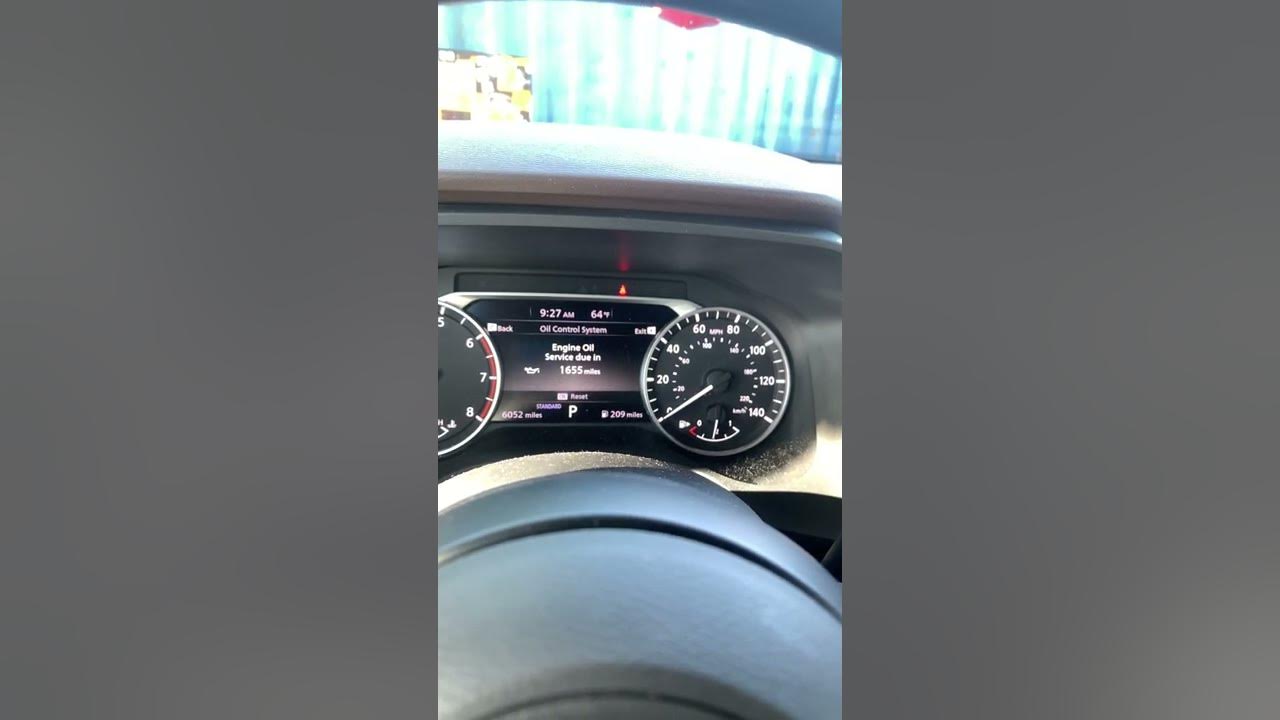 2021 Nissan Rogue Maintenance Reset - YouTube