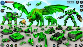 MULTI ANIMAL ROBOT CAR GAME ( NEW LION KING GAME PLAY 2023... screenshot 4