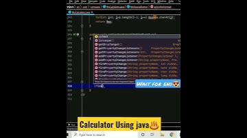 Calculator Using Java #shorts #java