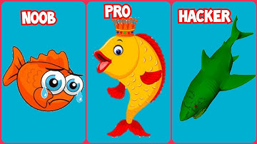 NOOB vs PRO vs HACKER-Save the Fish