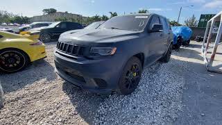 Check out this Insane wrap on Stolen Jeep TrackHawk!! COPART Auction Walkaround