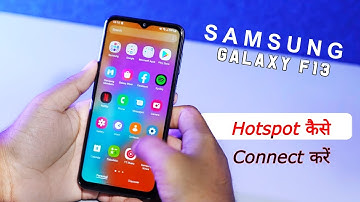How to Connect Mobile Hotspot in Samsung Galaxy F13 | Samsung Galaxy F13 Hotspot Settings