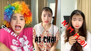 Tổng Hợp video Cười rụng rốn ? Con em lươn lẹo? đi chợ với mẹ xấu hổ quá trời | Thủy Mít