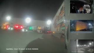 Blind Side Truck Backing At McLane Foods In San Bernardino, CA