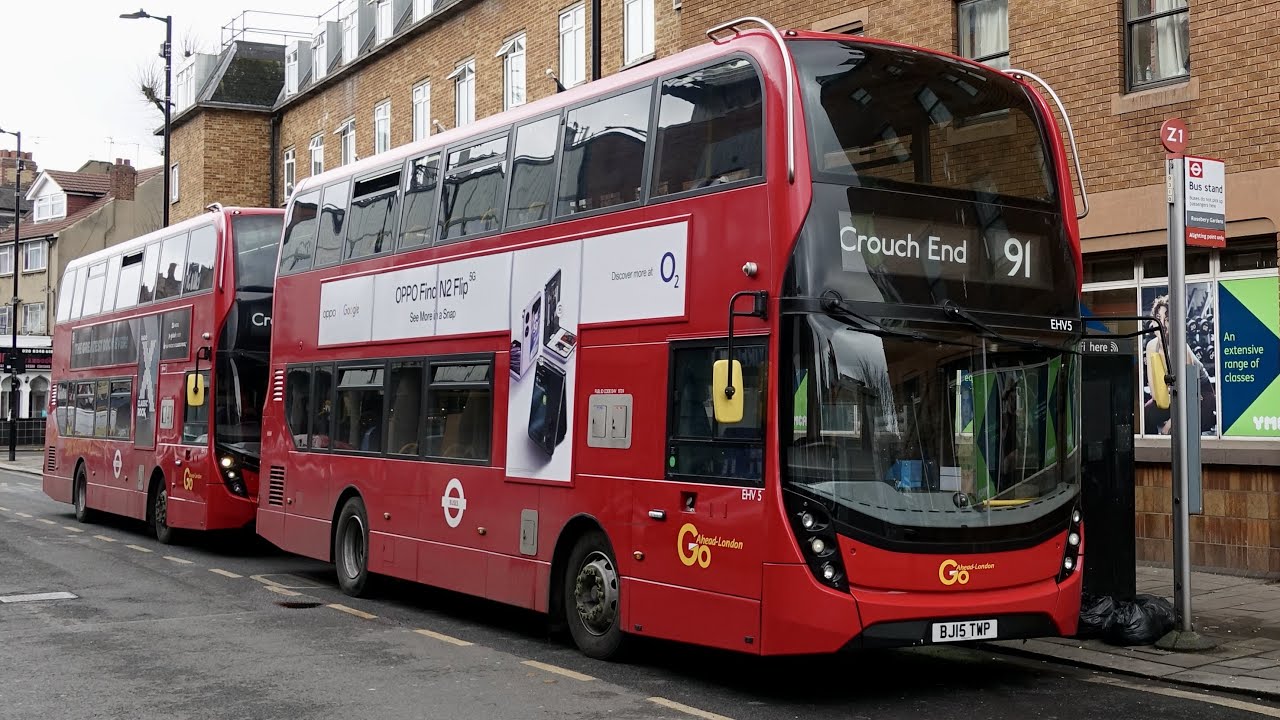 London Bus Route 91 Trafalgar Square To Crouch End Subtitles YouTube London Bus Route 91 Trafalgar Square To Crouch End Subtitles YouTube