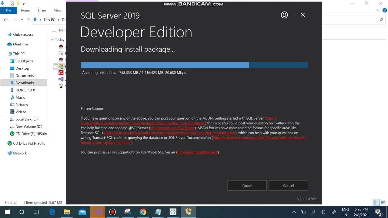 1 SQL SERVER DB Engine Installation - YouTube
