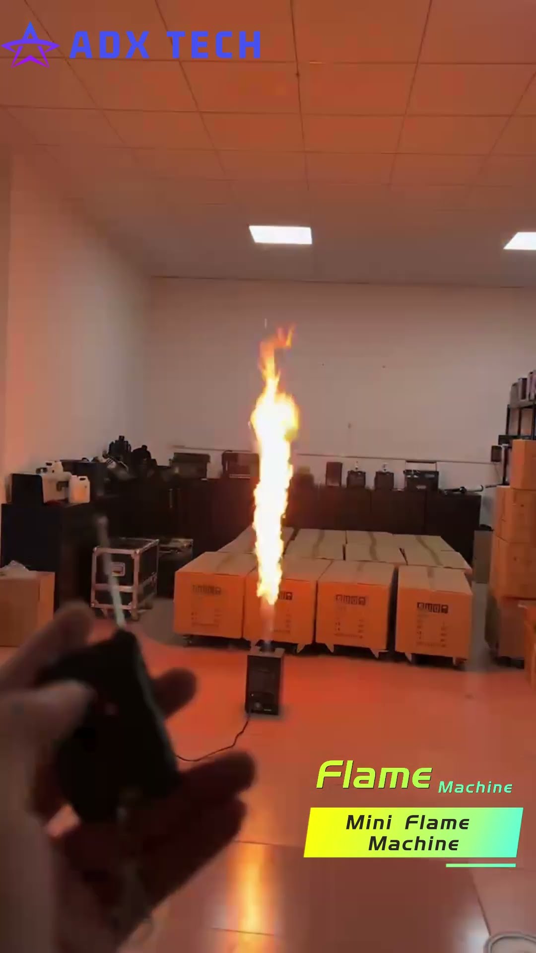 150W Flammenwerfer Bühne Jet Flame Machine Flammenprojektor DMX