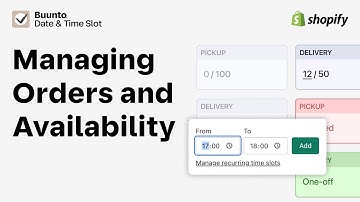 Manage Date and Timeslots in Shopify with Buunto Date and Time Slot