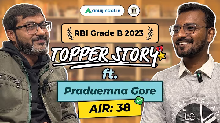 RBI Grade B Topper Interview | AIR 38 | Preparation Strategy 2024 | RBI Phase 1 & 2 | Anuj Jindal