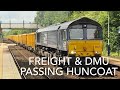 Northern DMU and DRS Aggregate Freight Train Huncoat East Lancashire Line