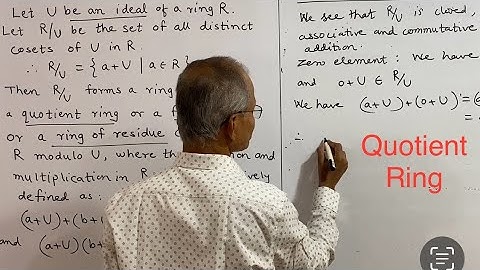 Quotient Rings: Definition and Example . Lecture 9. #factor ring