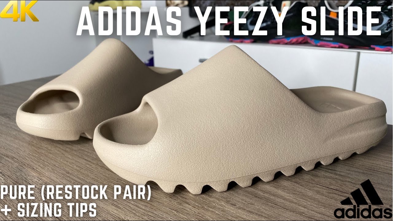 Adidas Yeezy Slide Pure (Restock Pair) On Feet Review And Sizing Tips