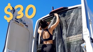 How to make BUG NETS for your van