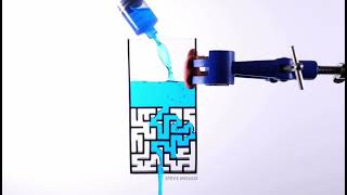 Water Solving a Maze