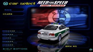 : Need For Speed High Stakes - Police Pursuit | Bmw M5 Police (PS1)