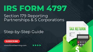 IRS Form 4797 Reporting  S Corporation Sale of Section 179 Property  StepbyStep Instruction