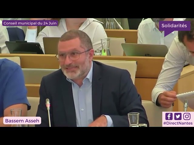 Intervention de Bassem Asseh, lors du conseil municipal du 24 juin