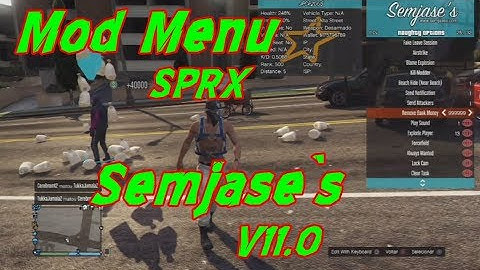 SPRX (Mod Menu) Semjase V11.0 GTA V PS3 1.27/1.28 DEX/CEX BLES/blus +DONWLOAD