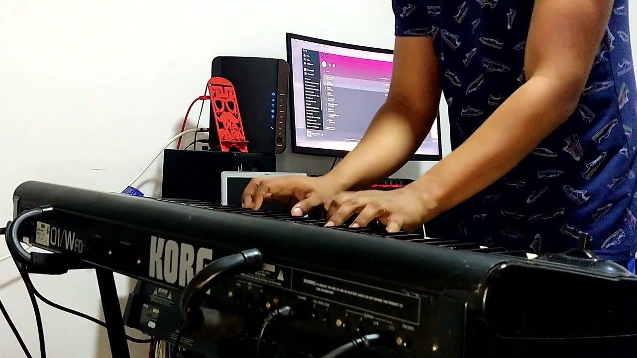 korg 01w sound test.. dyno piano combi b81
