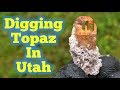 Topaz Crystal Treasures Popping Out The Ground in Utah