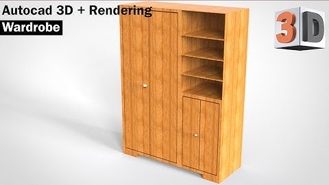 Autocad 3D Tutorial - Wardrobe Modeling + Rendering