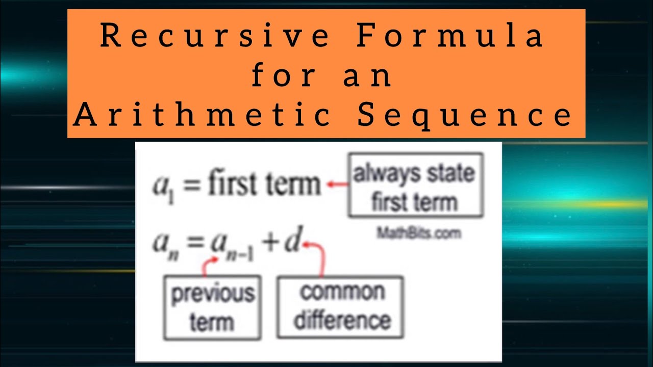 Recursive Formula for an Arithmetic Sequence (Grade10 Math Lesson ...