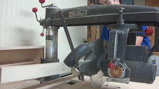 Make large cuts on the Radial Arm Saw
