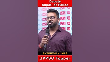 UPPSC 2022 Topper Antariksh Kumar | Dy.S.P | Forum Learning Hindi #shorts