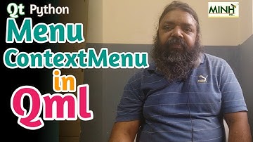Menu in Qml | Python Qt | minhinc.42web.io | Pyside6