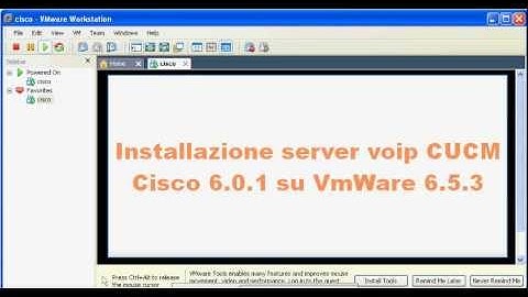 Installazione server voip cucm (callmanager) cisco 6.0.1 su vmware da www.finalmente-web.it