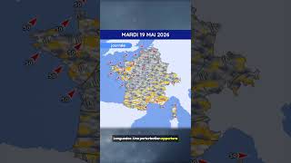 Weather forecast from Monday 18th to Wednesday 20th May 2026