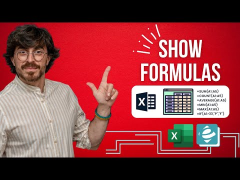 ფორმულის გამოჩენა - Show Formulas ექსელში