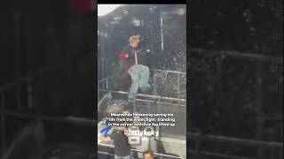 Heeseung standing with one leg lifted up in the corner #enhypen #heeseung #jaywon #sunsun #yunki