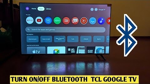 How To Turn On/ Off Bluetooth TCL Google Tv