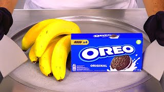 Download lagu ASMR | Oreo & Banana - Ice Cream Rolls