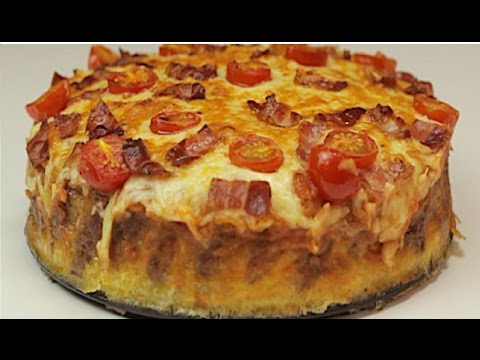 Cheesy Sausage Breakfast Pizza Pie