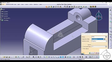 CATIA V5 Exercises (CATIA V5 Part Design Exercise 10) /Boolean Operation (Remove)