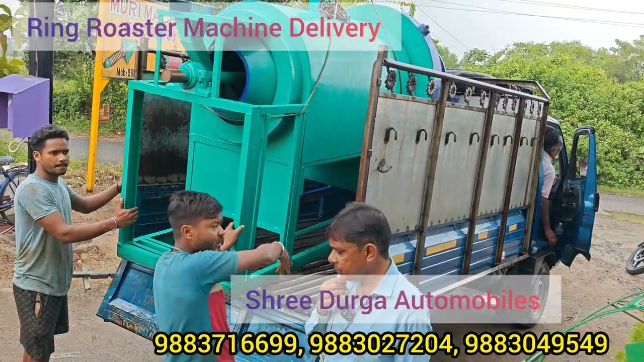 500Kg Capacity Ring Roaster Machine Delivery||Chana Roaster||Muri Baja Machine||Fryums Roaster||