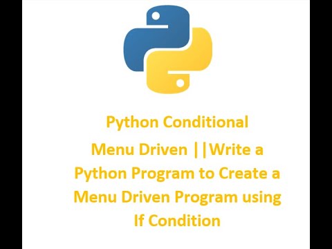 Menu Driven ||Write