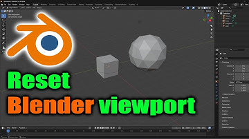 How to reset view point in blender