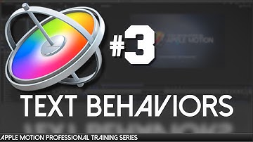 Text Behaviors, Text Sequences - Apple Motion Professional Training 03 by AV-Ultra